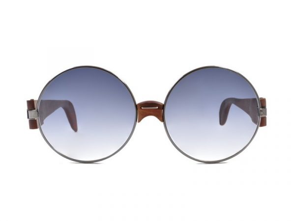 occhiali da sole vintage Trussardi Silver Wood 1