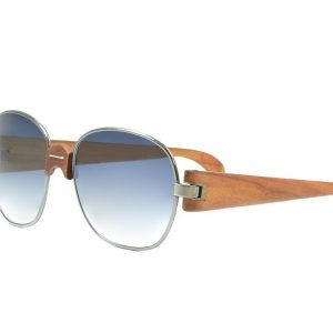 occhiali da sole vintage Trussardi Silver Wood 2