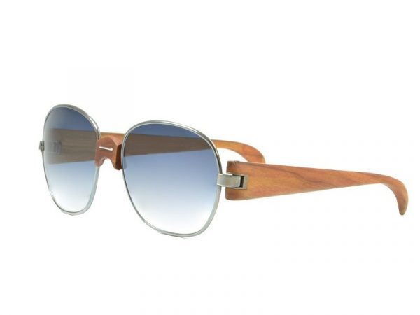 occhiali da sole vintage Trussardi Silver Wood 2