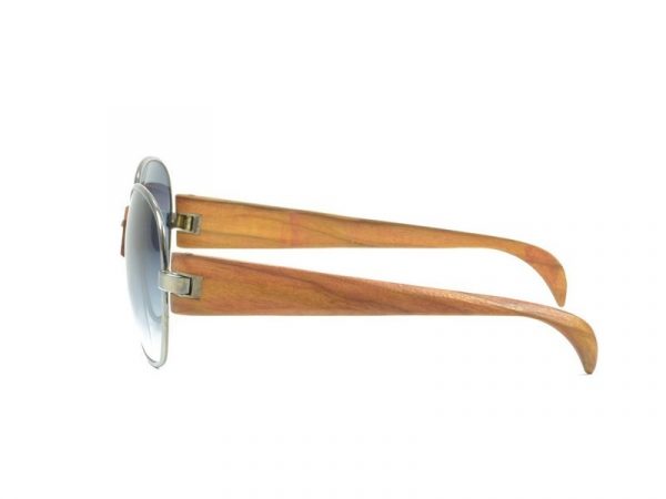 occhiali da sole vintage Trussardi Silver Wood 2