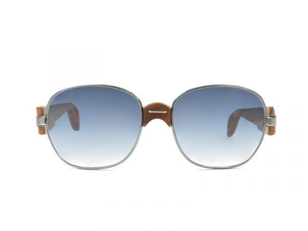 occhiali da sole vintage Trussardi Silver Wood 2