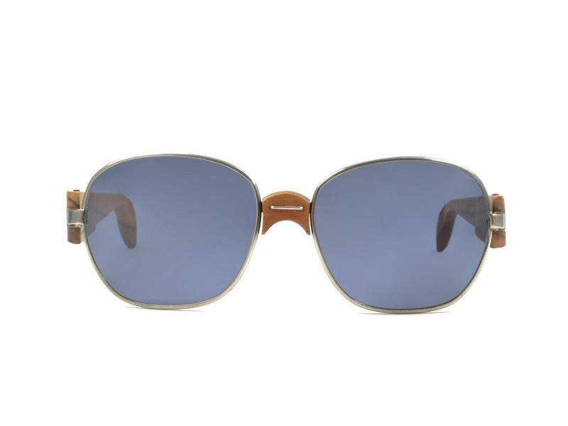 occhiali da sole vintage Trussardi Silver Wood 2